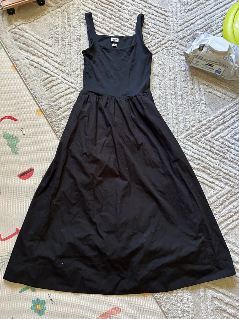 Babaton Black Midi Dress
